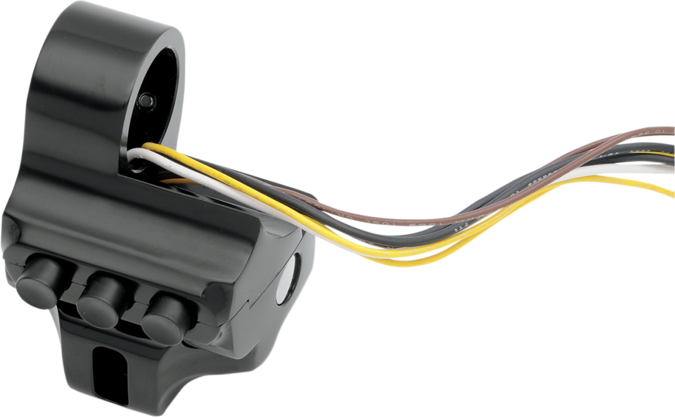 Switch Housing - Left Side - Hydraulic Clutch - Four Button - Black - Lutzka's Garage