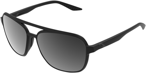 Kasia Aviator Sunglasses - Round - Matte Black - Black Mirror - Lutzka's Garage