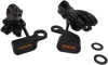 LED Handlebar Marker Lights - Black/Amber - Lutzka's Garage