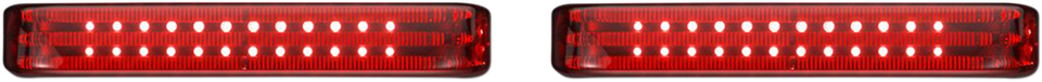 Saddlebag Lights - SS6 - Black/Red - Lutzka's Garage
