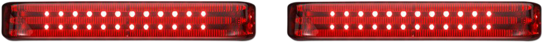 Saddlebag Lights - SS6 - Black/Red - Lutzka's Garage