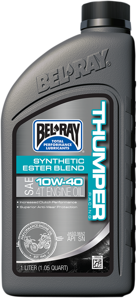 Thumper Synthetic Blend 4T Oil - 10W-40 - 1 L - Lutzka's Garage
