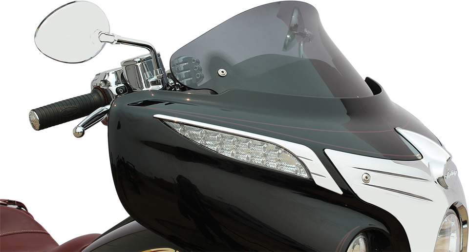 Flare™ Windshield - Dark Smoke - Chief - Lutzka's Garage