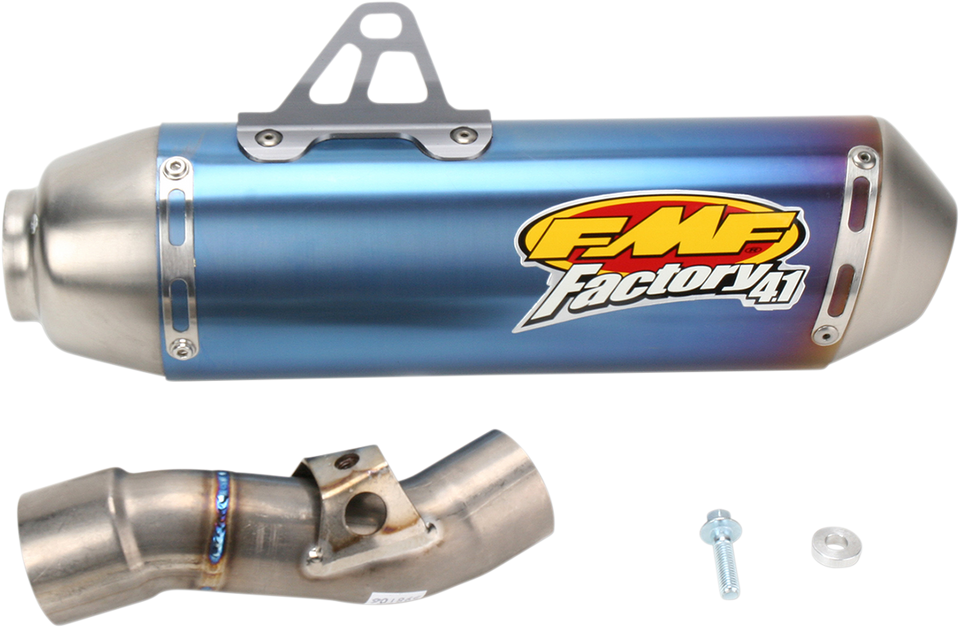 Factory 4.1 Muffler - Anodized Titanium - Lutzka's Garage