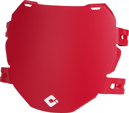 Downhill Number Plate - Front - Aaron Gwin - Red - Lutzka's Garage