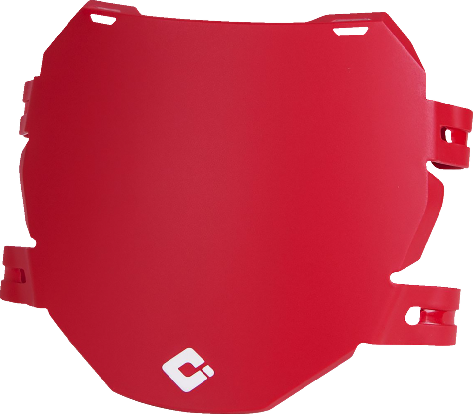 Downhill Number Plate - Front - Aaron Gwin - Red - Lutzka's Garage