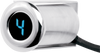 Auto Programming Gear Indicator - Fairing Flush Mount - Chrome - Blue Display - Lutzka's Garage