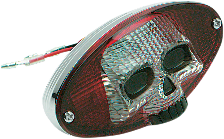 Taillight - Red Cat Eye with Skull Face
