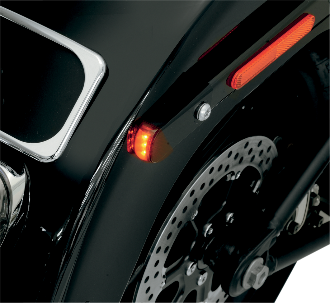 LED Strut Light - - Raw Red/Smoke