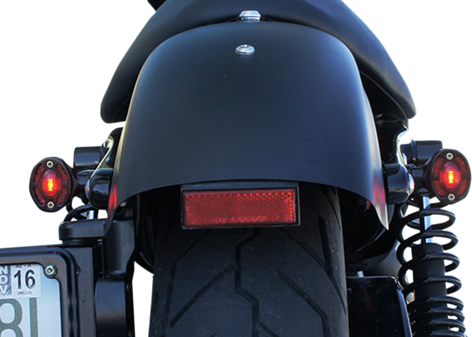 LED Turn Signals - Black with Red LEDs - Lutzka's Garage