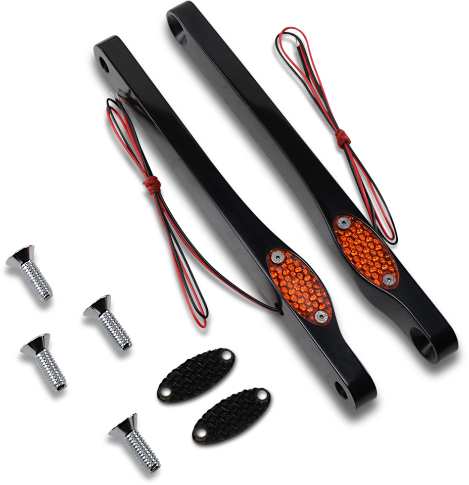 LED Front Turn Signal Lights - Black - Lutzka's Garage