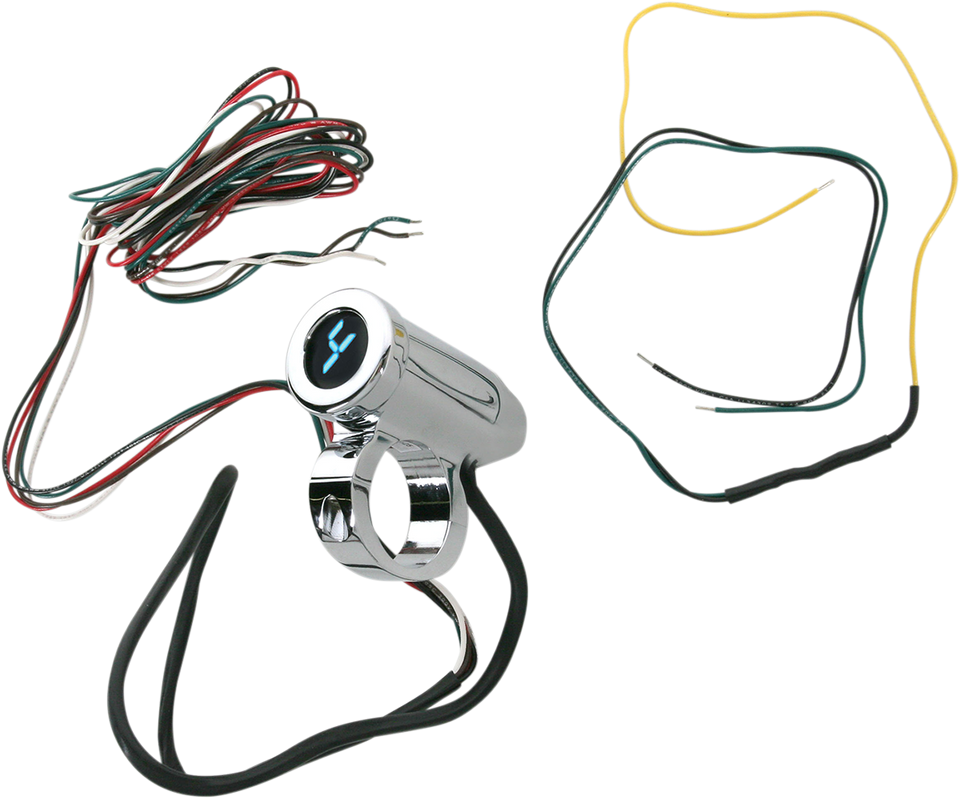 1.25" Auto Programming Gear Indicator - Chrome - Blue Display - Lutzka's Garage