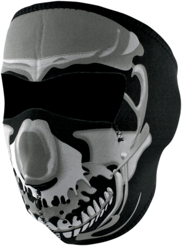 Full-Face Mask - Chrome Skull