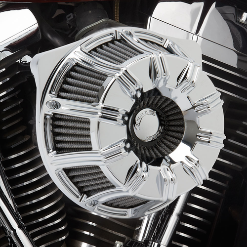 10-Gauge Air Cleaner - Big Twin - Chrome - Lutzka's Garage