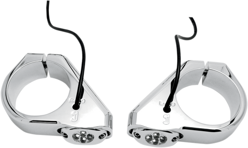 LED Marker Lights - 39 mm - Chrome - Lutzka's Garage