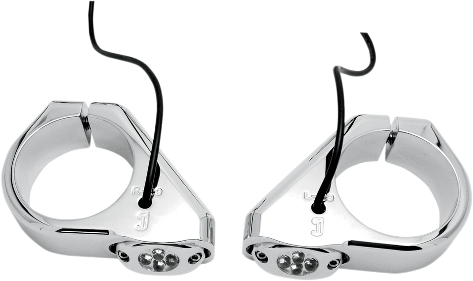 LED Marker Lights - 39 mm - Chrome - Lutzka's Garage