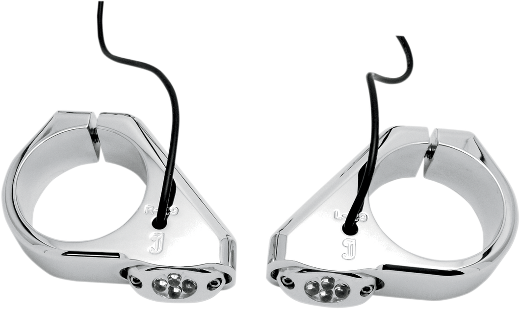 LED Marker Lights - 39 mm - Chrome - Lutzka's Garage