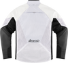 Mesh AF™ Leather Jacket - White - Small - Lutzka's Garage