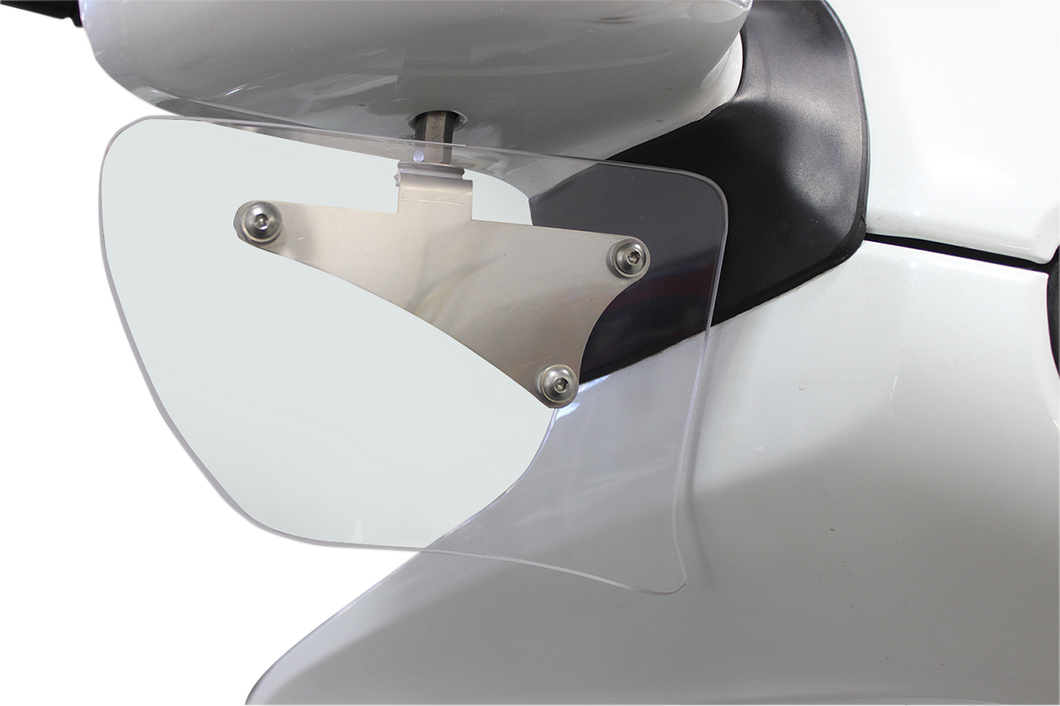 Mirror Deflector Wings - Clear - Lutzka's Garage