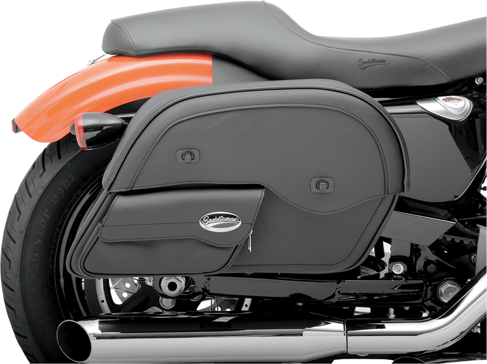Cruisn™ Slant Face Pouch Saddlebags - Jumbo