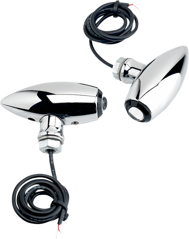 Center-Mount Astro LED Lights - Chrome/Amber - Lutzka's Garage