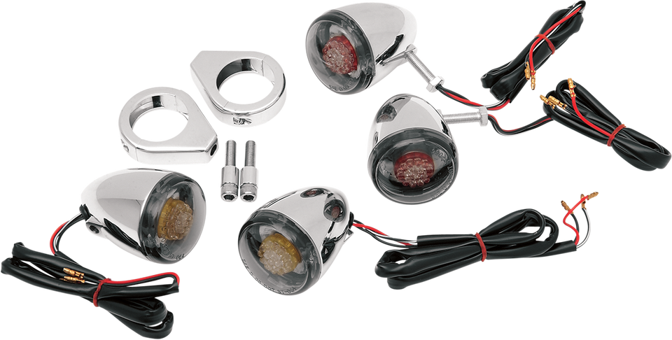 Turn Signal Kit - Red/Smoke - Lutzka's Garage