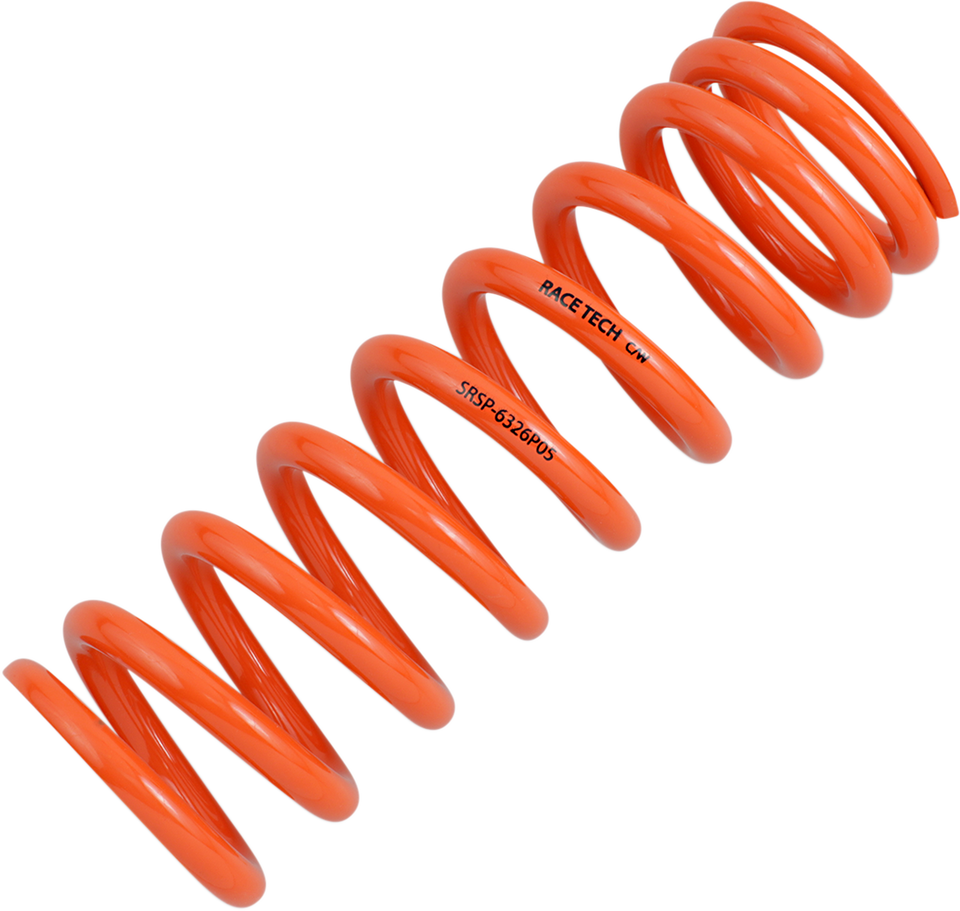 Progressively Wound Shock Spring - Orange - P05 - Spring Rate 336 lbs/in - Lutzka's Garage