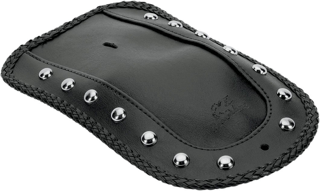 Solo Seat Fender Bib - Studded Chrome