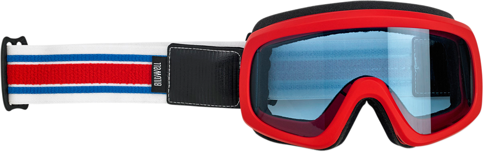 Overland 2.0 Goggles - Racer - Red/White/Blue - Lutzka's Garage