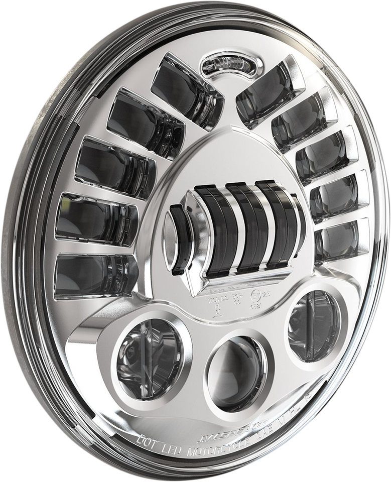 Adaptive Headlight - 5.75" - Chrome - Lutzka's Garage