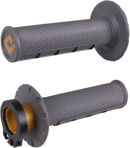 Graphite Half Waffle MX Grips