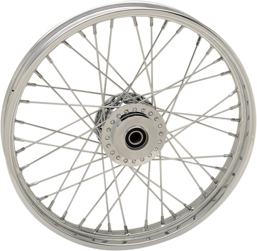 Wheel - Laced - 40 Spoke - Front - Chrome - 21x2.15 - 14+ XL - Lutzka's Garage