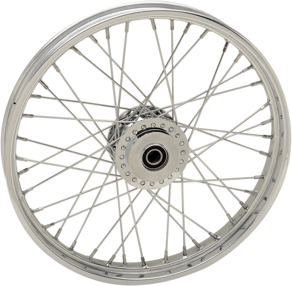 Wheel - Laced - 40 Spoke - Front - Chrome - 21x2.15 - 14+ XL - Lutzka's Garage
