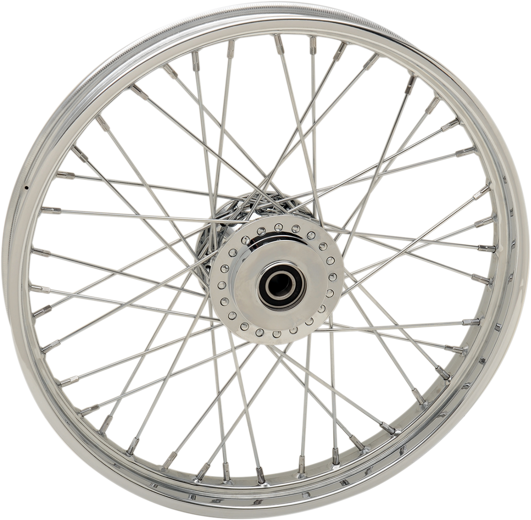Wheel - Laced - 40 Spoke - Front - Chrome - 21x2.15 - 14+ XL - Lutzka's Garage