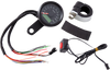 1-7/8" Programmable Speedometer with Indicator Lights - Gloss Black - 220 KPH LED Black Face - Lutzka's Garage