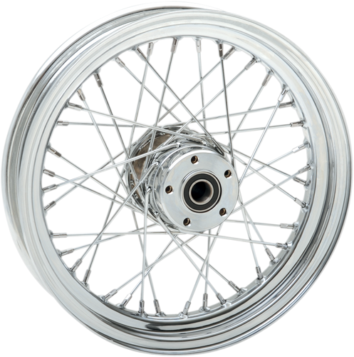 Wheel - Laced - 40 Spoke - Front - Chrome - 16x3 - 00-07 FLT - Lutzka's Garage