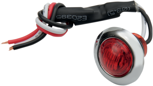 Mini Marker Light - Dual Function - Red LED - Red Lens - Lutzka's Garage