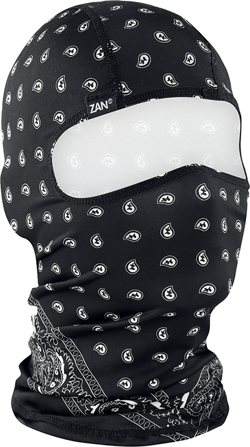 Polyester Balaclava - Black Paisley - Lutzka's Garage