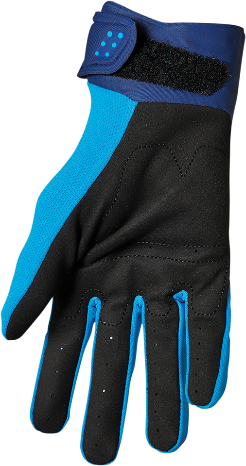 Youth Spectrum Gloves - Blue/Navy - Large - Lutzka's Garage