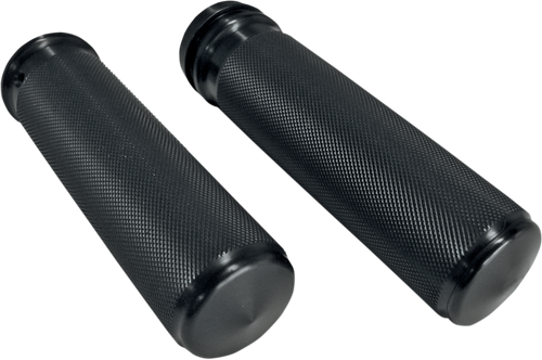 Grips - Knurled - Black - Lutzka's Garage