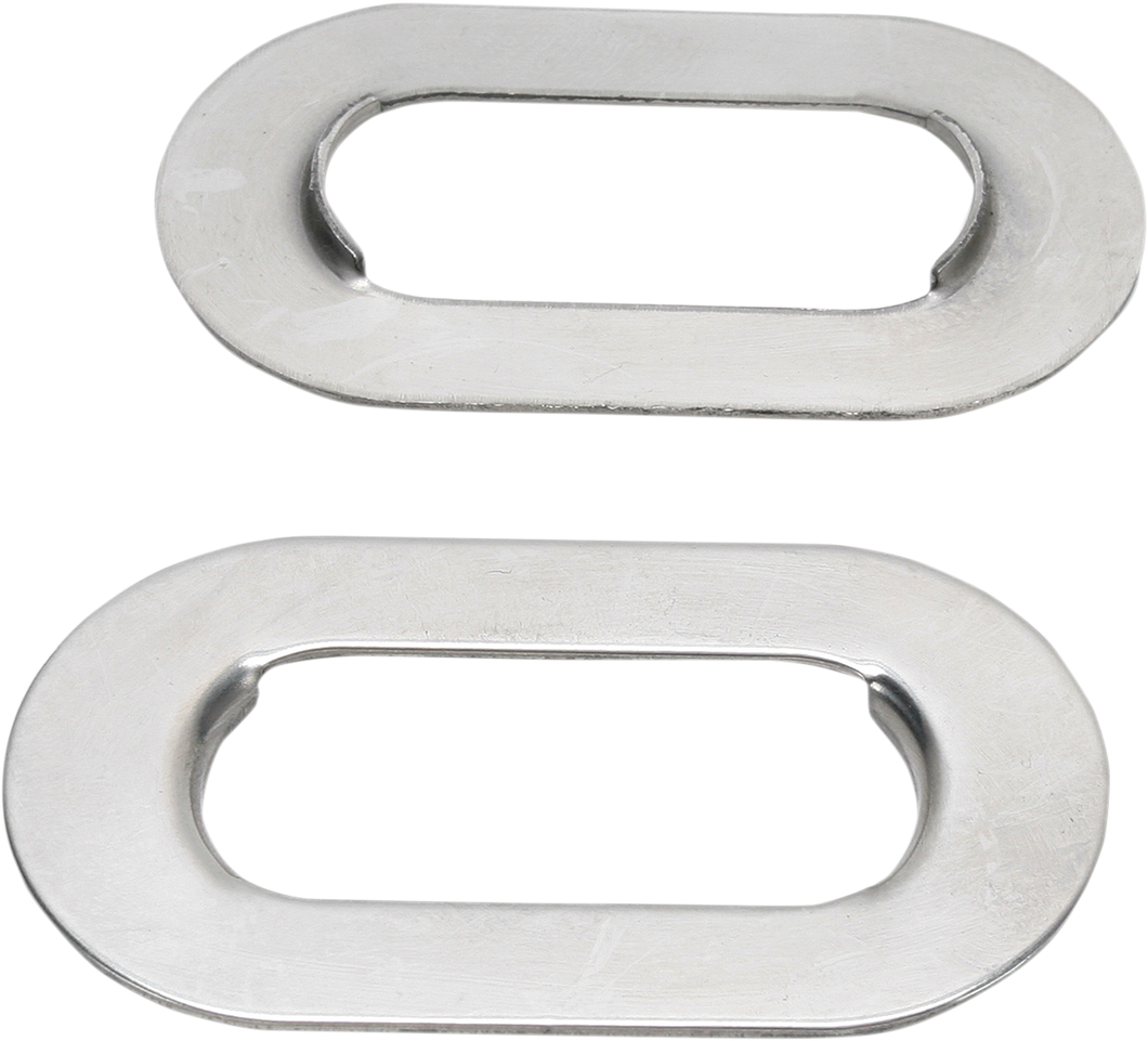 Axle Adjuster Plate - Stainless Steel - FX/FXST - Lutzka's Garage