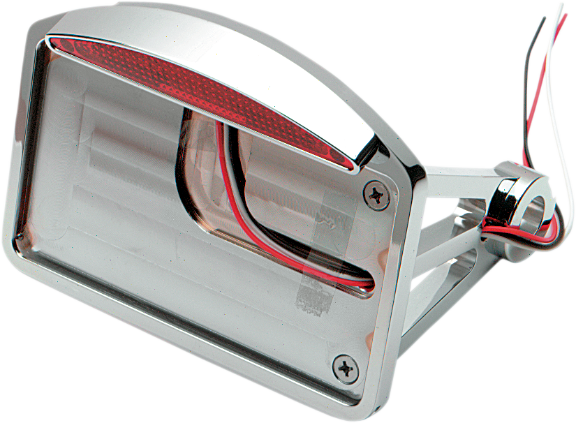 Side Mount Taillight/License Plate Mount - Flat Horizontal - Half-Moon