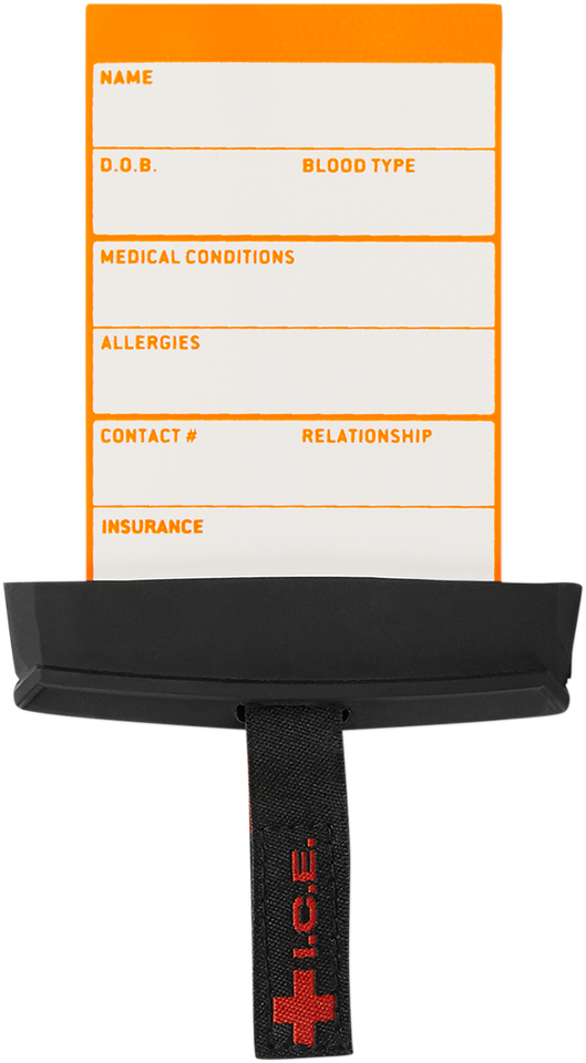 I.C.E. Card/Holder - Black - Lutzka's Garage