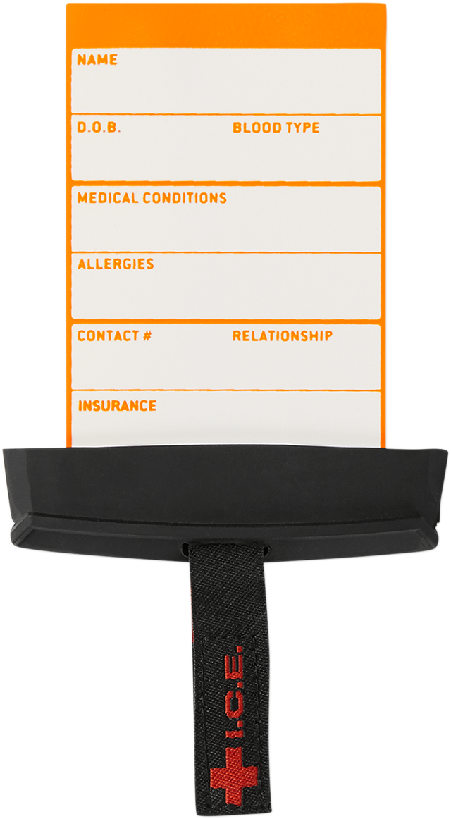 I.C.E. Card/Holder - Black - Lutzka's Garage