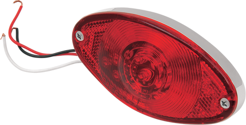 Taillight - Cat Eye - Ultra Thin - Red Lens - Lutzka's Garage