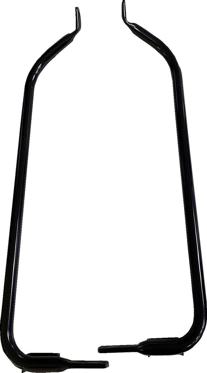 Saddlebag Support Brackets - Black - FL 04-08 - Lutzka's Garage