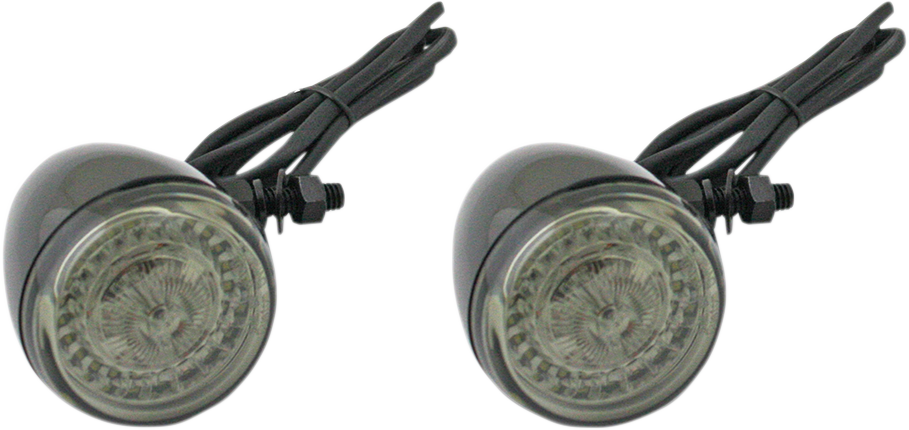 Front Turn Signal - Universal - Black - Lutzka's Garage