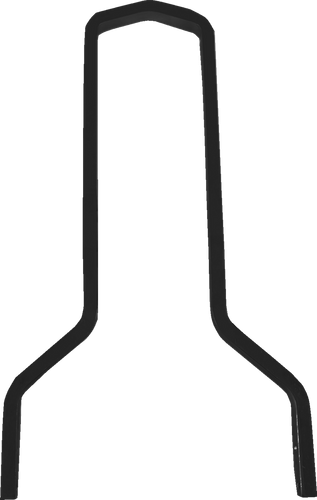 Square Sissy Bar - Tall - Black - 11