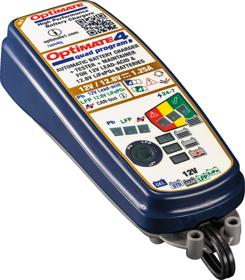 Battery Charger/Maintainer - OptiMate 4 - Quad Program