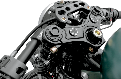 Fork Tube Caps - Black - 39 mm - Lutzka's Garage